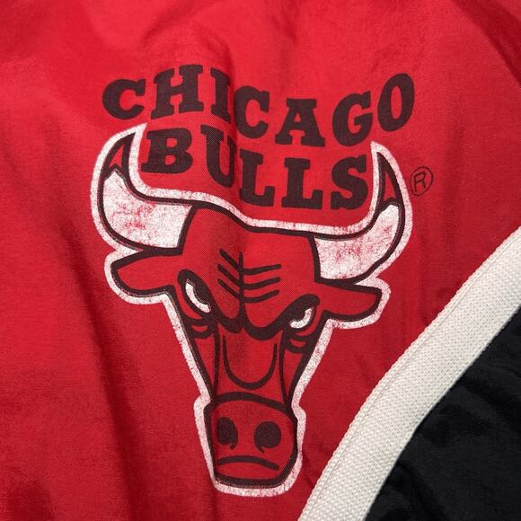 Champion Chicago Bulls Pregame Warm-Up Jacket Size XL Red Black VTG 90s RARE MJ - Picture 4 of 16